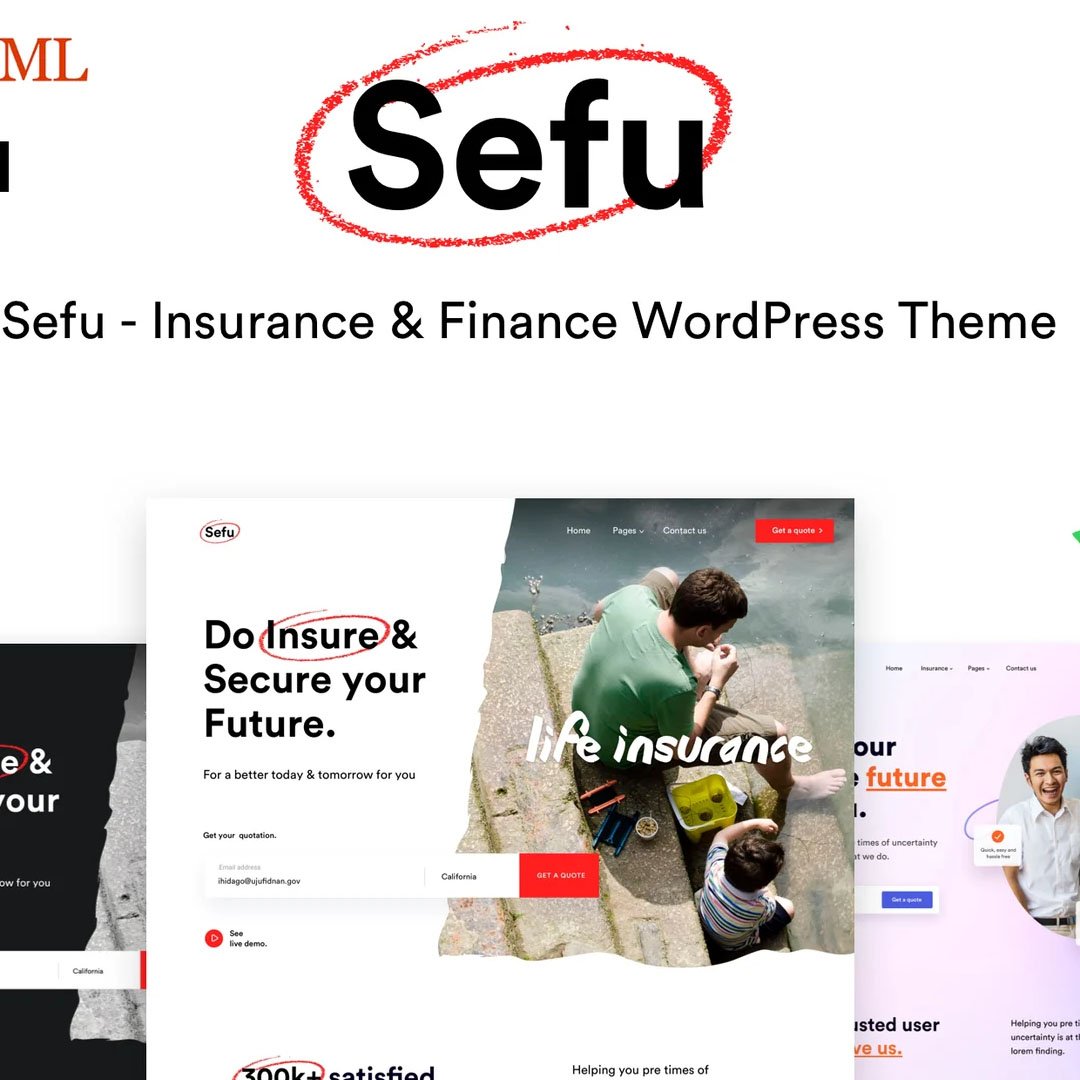 Sefu - Insurance & Finance WordPress Theme